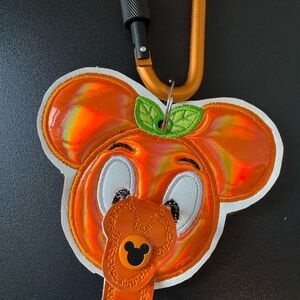 Disney’s Orange Bird Mickey ears holder with carabiner